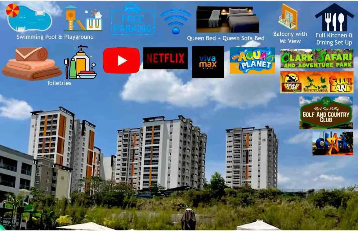 Luxury Condo In Clark Pampanga Beside Hilton Hotel And Casino Angeles